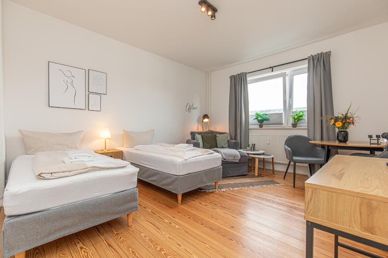 Fewo1846 - Kommood - Zentral Gelegenes Studio-Apartment Mit Balkon Im Hochparterre Flensburg Zewnętrze zdjęcie